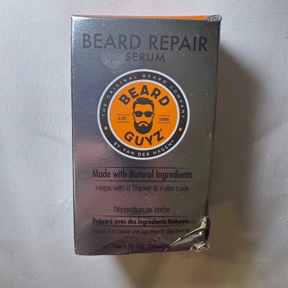 Beard Guyz Beard Repair Serum 1oz Van Der Hagen Thicker Fuller Look New Box Wear